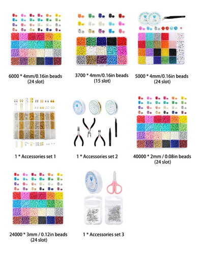 Contas De Vidro Multicoloridas Para Fazer Joias Artesanais
