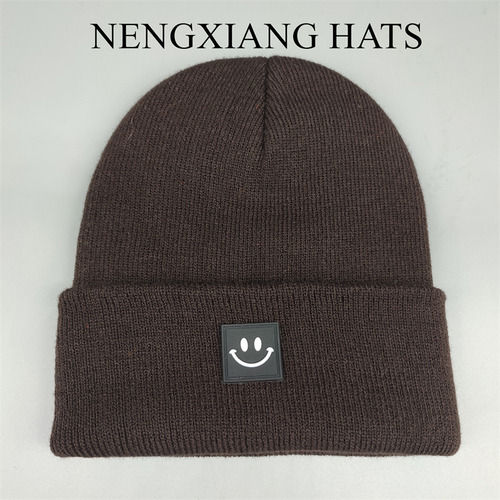 Gorro De Punto De Lana Cálido Para Invierno, Color Café, Tal