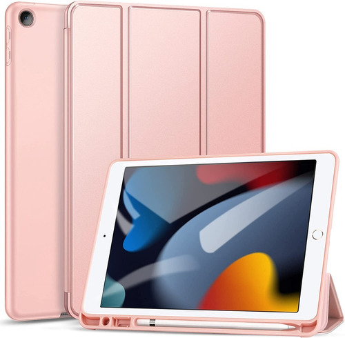 Funda Smart Folio @ iPad 7ma 8va 9na Gen 10.2 Inch Rosado