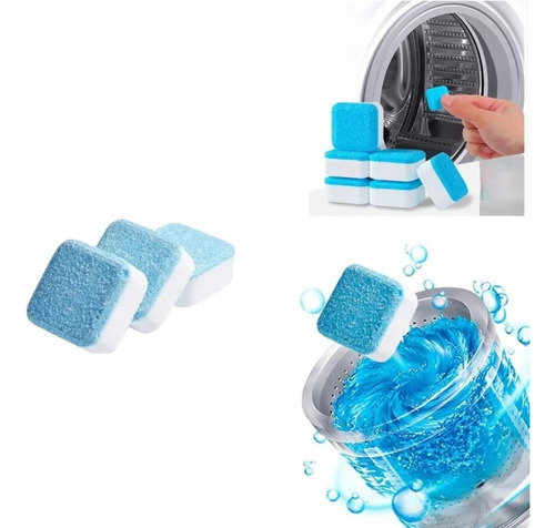 Tablete Pastilha 3un Limpar Higienizar Máquina Lavar Roupa