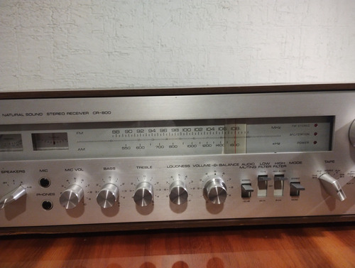 Amplificador Yamaha Cr 800 Plateado 45 W (Usado)