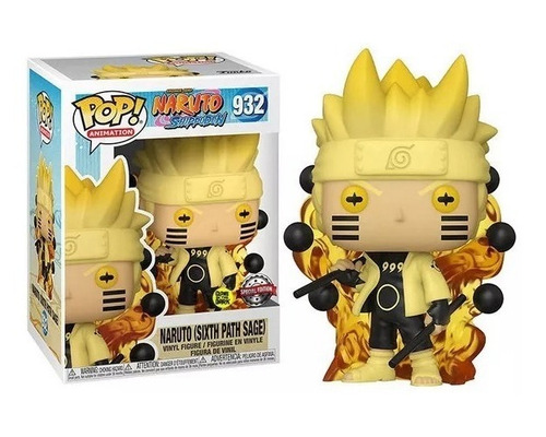 Figura de acción Funko Naruto Shippuden Naruto Six Path Sage/Glows in the dark de Funko Pop! Animation