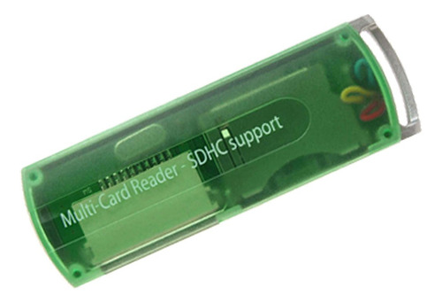 Qtqgoitem Green Multi Usb 2.0 Sd Sdhc Lector Tarjeta Modelo: