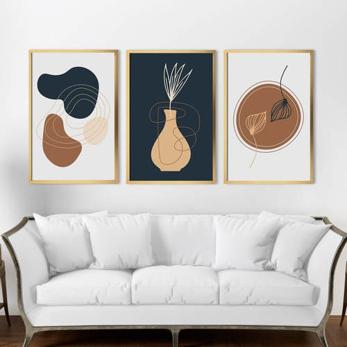 Cuadros Minimalistas Abstractos Modernos Para Sala 73x53