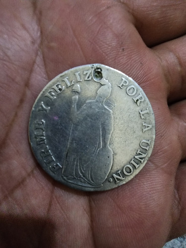 Moneda De Plata De 4 Reales 1836,acuñada En Cusco Precio 200 (Usado)