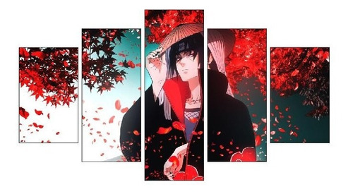 Cuadro Decorativo  Naruto Itachi Akatsuki 125cm Por 70cm 