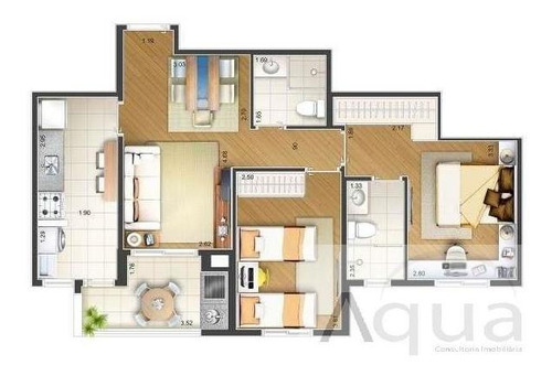 Imagem 12 de 13 de Apartamento Para Venda Em Santo André, Vila Bastos, 2 Dormitórios, 1 Suíte, 1 Banheiro, 2 Vagas - Sa022_2-1045210