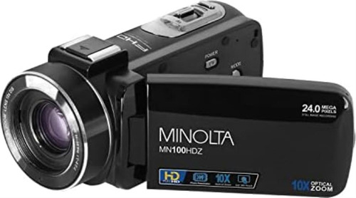 Videocámara Minolta Mn100hdz 1080p Full Hd De 24 Mp Con Visi