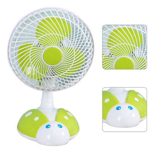 Mini Ventilador De Mesa Eléctrico Automático De 3 Aspas