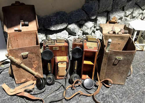 Telefonos Antiguos De Campaña Militares Par 
