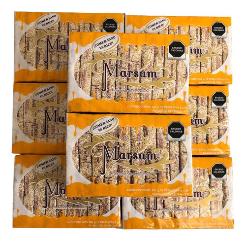 50 Barras Alegrias Amaranto Miel Cacahuate Pasas Piloncillo