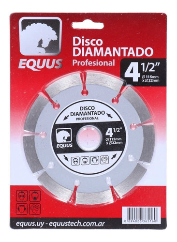 Disco De Corte Diamantado Equus - Segmentado 115mm 4½ 