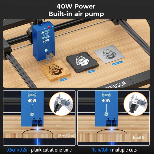 Módulo De Laser Cnc 40w Com Bomba De Sopro