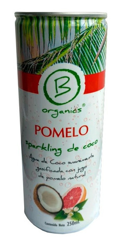 Agua De Coco Sparkling Pomelo 250ml B Organics