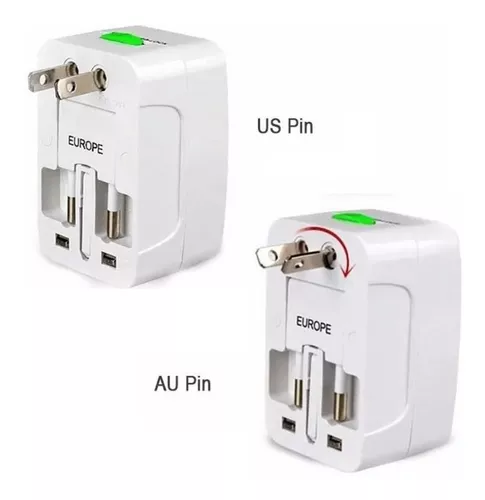 Pack X2 Adaptador Enchufe Americano Enchufes Adaptadores Eur