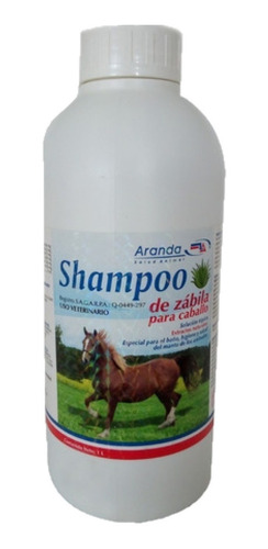Imagen 1 de 1 de Shampoo De Zábila Para Caballo Sábila 1 L Aranda