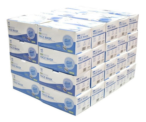 Imagen 8 de 10 de Caja Cubrebocas Tricapa Termosellado De 2000 Piezas Alm