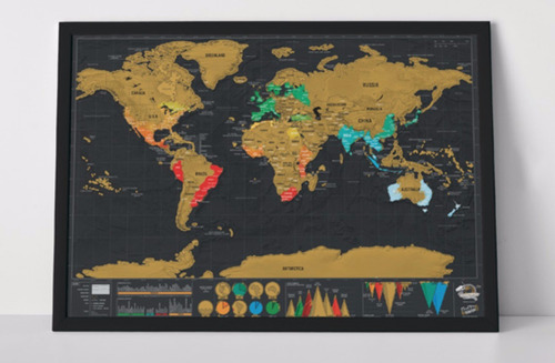 2 Mapas Raspar Scratch Map Deluxe Edition 82x59 Envio