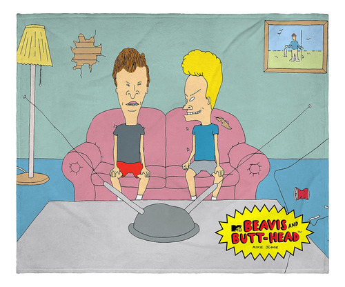 Intimo Mtv Beavis Y Butt-head On Couch Show - Manta De For