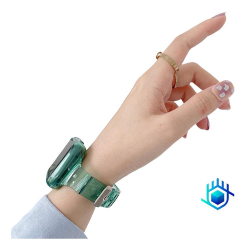 Imagen 5 de 8 de Correa Para Apple Watch Slim+mica+funda Mujer Calidad Dama