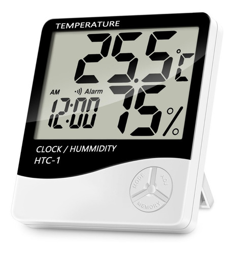 Htc1 Termohigrómetro Digital Con Alarma Reloj Calendario 