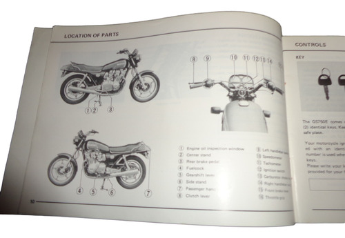 Suzuki Gs 750 E 1981 Libro Manual Original (Usado)