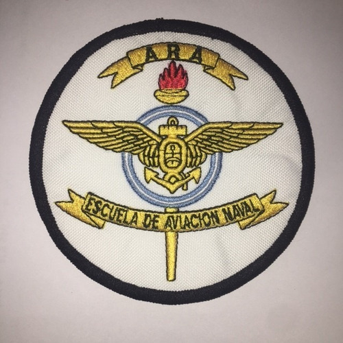 Escudo Bordado Militar  Ara - Escuela De Aviacion Naval    