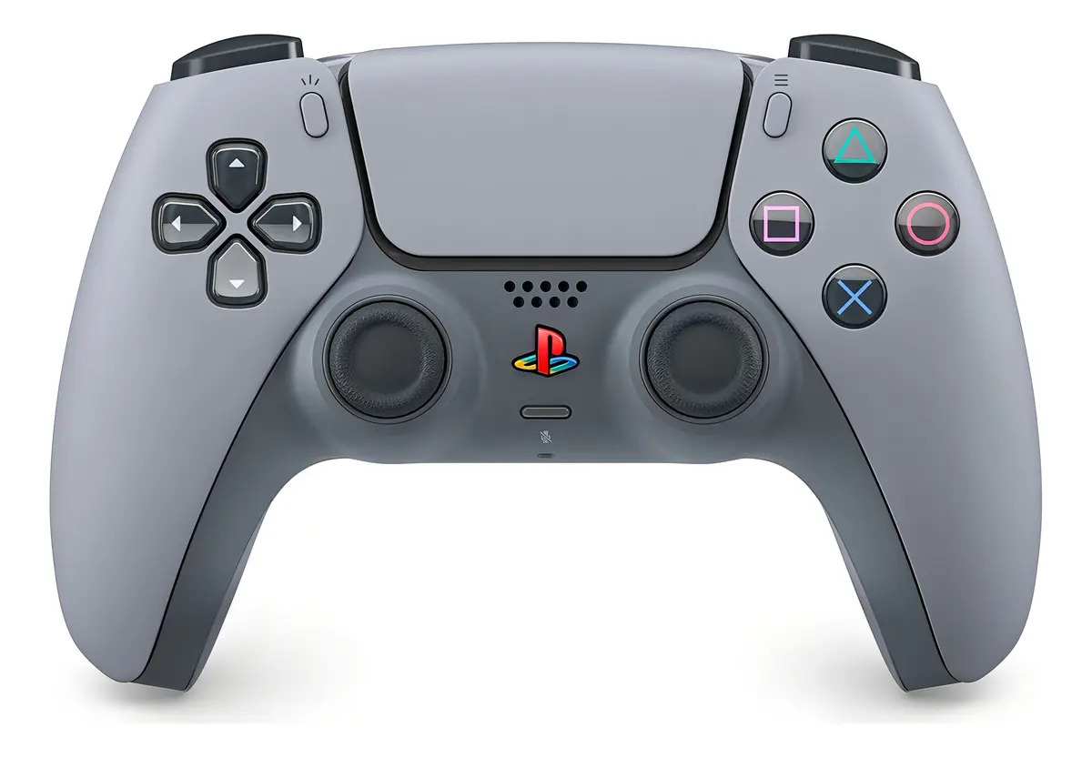 Control Inalámbrico Sony Ps5 PlayStation Dualsense Edición Limitada 30 Años Color Gris