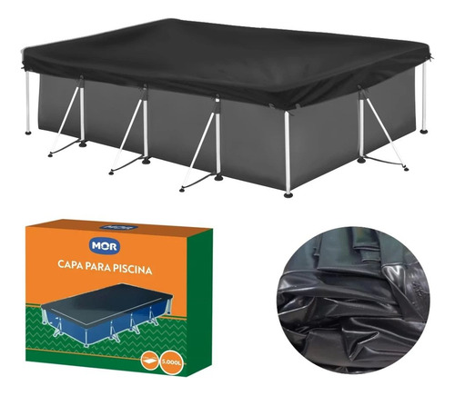 Piscina 5000 Lts + Capa, Forro + Lança Água + Boia De Braço