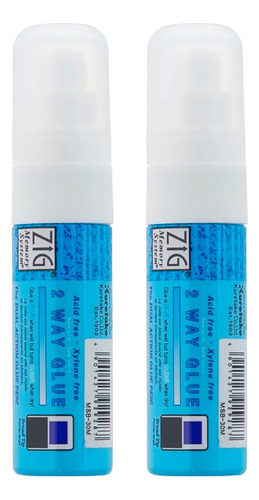 2 Pack Adhesivo Reposicionable Jumbo Scrap 2-way Zig Glue