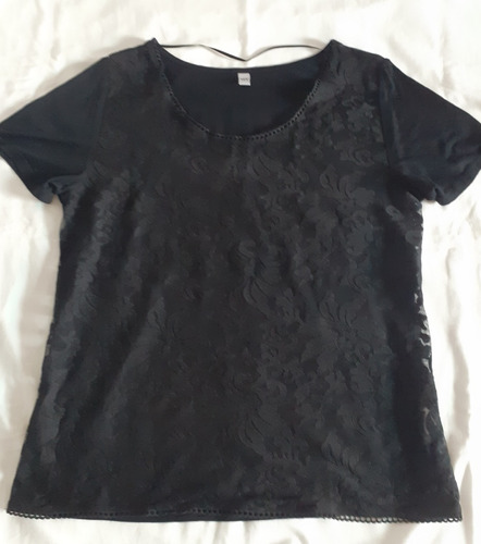 Blusa Ver Encaje Talle Xl/ Xxl Mujer