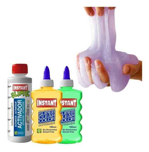 Kit Completo Para Crear Slime / Super Clear / Color / 360 Ml