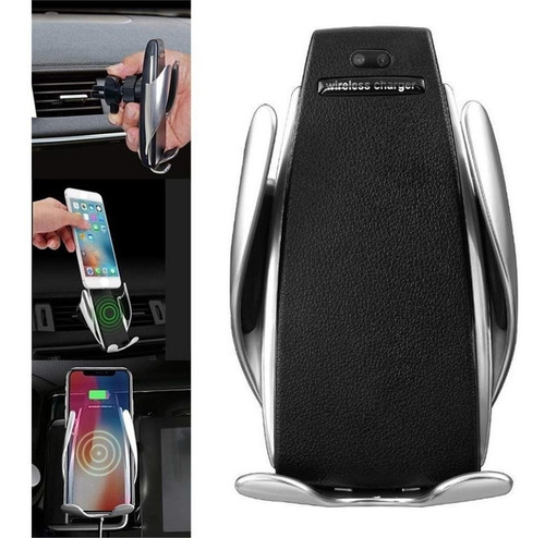 Imagem 4 de 5 de Carregador Veicular Indução Qi Sem Fio Suporte Samsung S9 S8