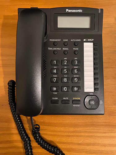Teléfono Fijo Panasonic Kx-ts880mx Negro