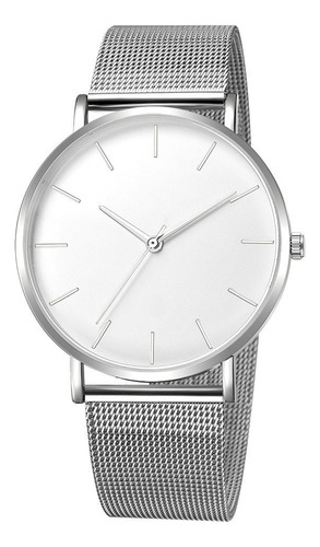 2 Relojes Geneva Hombre Ultradelgados Con Correa De Malla