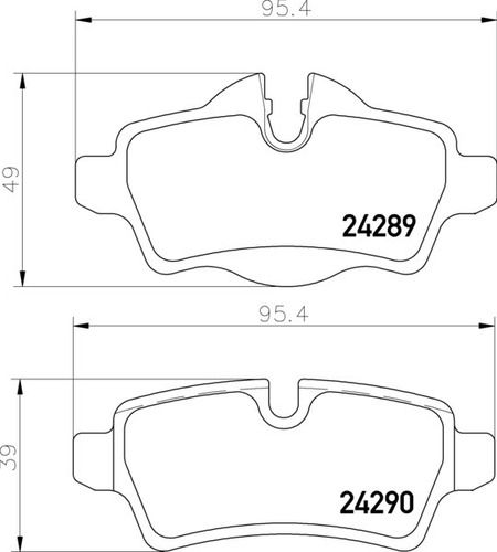 Pastilla De Freno Mintex Mini Cooper Ii (r56)(r57) Trasera