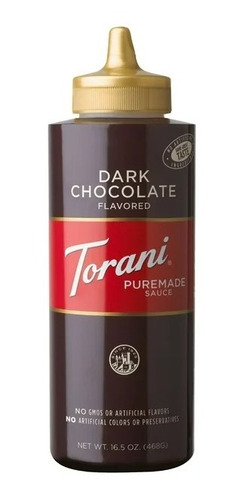 Salsa De Dark Chocolate Torani Puremade 468gr 