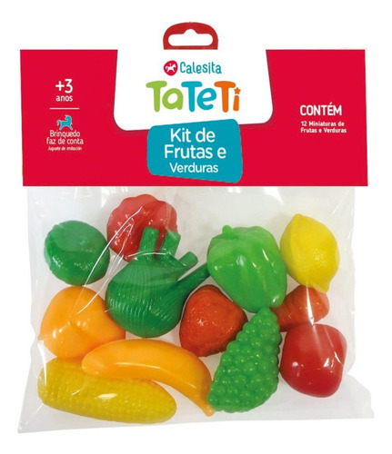 Calesita Juguete Set Frutas Y Verduras Para Jugar 209