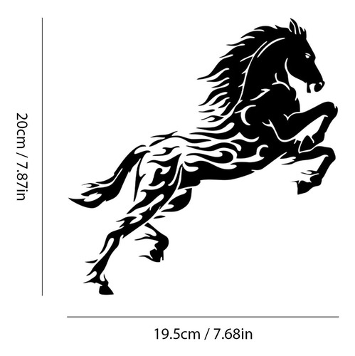 Calcomanías Para Autos Con Caballos Corriendo Pegatinas Refl