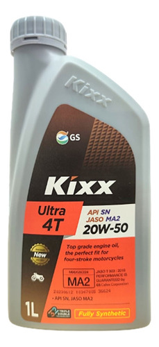 Aceite Moto 20w 50 Motor 4 Tiempo Kixx Full Sintetico