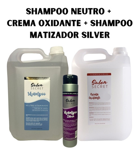 Combo Shampoo Neutro + Crema Oxidante A Elección 5l