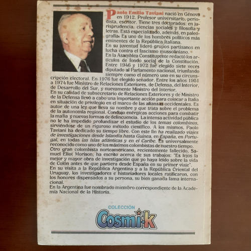 Libro El Diario De Viajes De Cristóbal Colon N*3 (Usado)