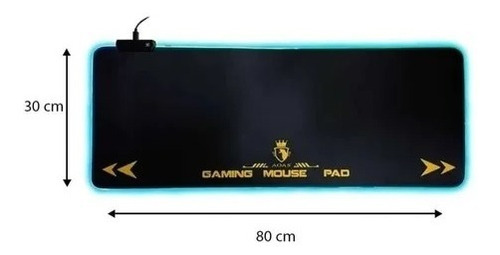 Mouse Pad Gaming Electroiluminada Rgb S400 Pc Gamer Aoas Pro