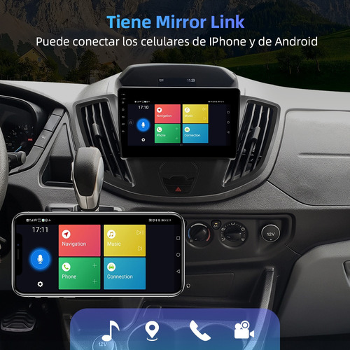 C-j Estéreo Android Cámara Para Ford Transit 2015-2020 Gps