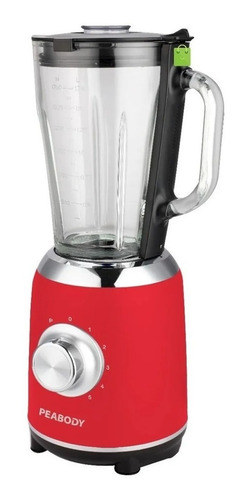 Licuadora Peabody PE-LN800 1.5 L roja con jarra de vidrio 220V
