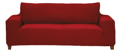 Protector Cubre Sala Sillón Sofá 3 Plazas Concord Vino Liso