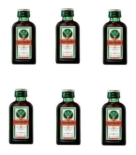 Jägermeister 40ml Miniatura Pack X 6 Unidades