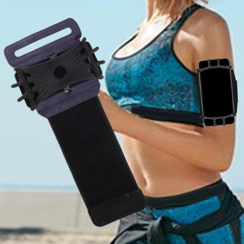 Running Phone Armband A Prueba De Sudor Se Azul 27x12cm