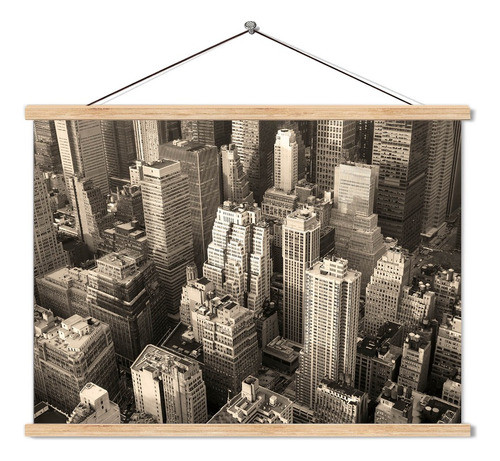 Poster Pergamino Nueva York B/n 60x90cm