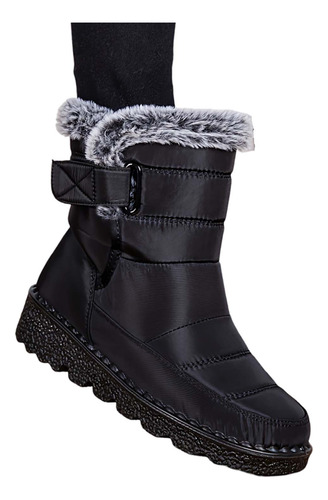 Botas De Nieve Impermeables Con Forro De Piel Para Invierno